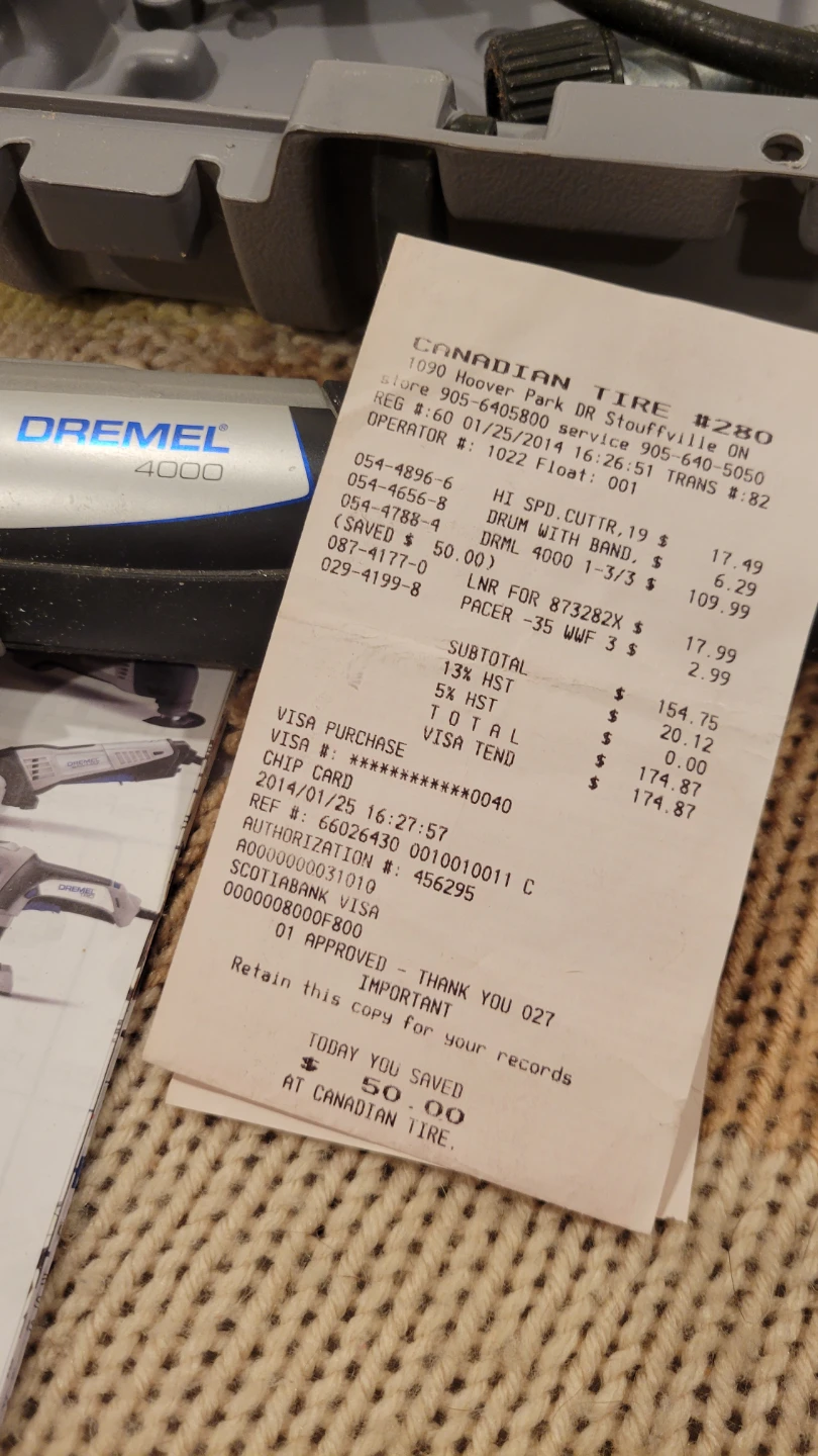 Dremel 4000 (Like new - with receipt) - photo 2