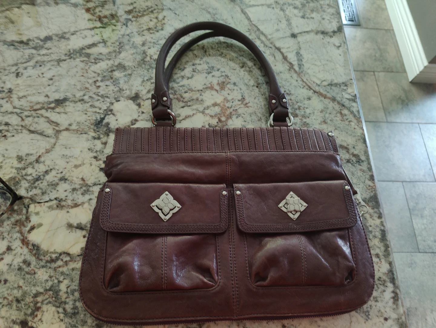 BCBGMAXAZRIA Brown Leather Handbag