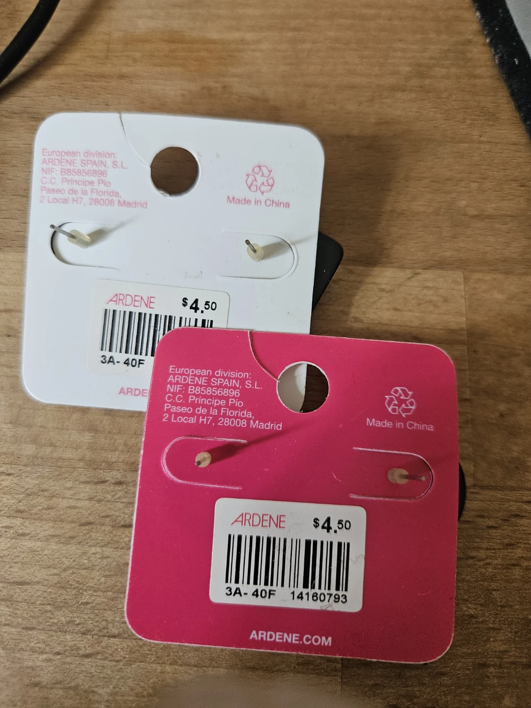 New Ardene Black Stud Earrings Set - photo 2