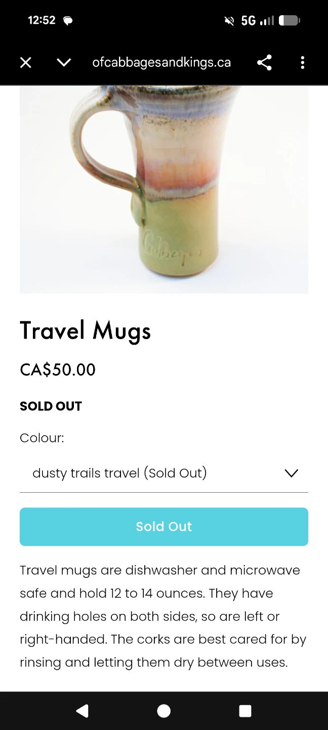 Cabbages and Kings Dusty Trails Travel Mug - photo 5