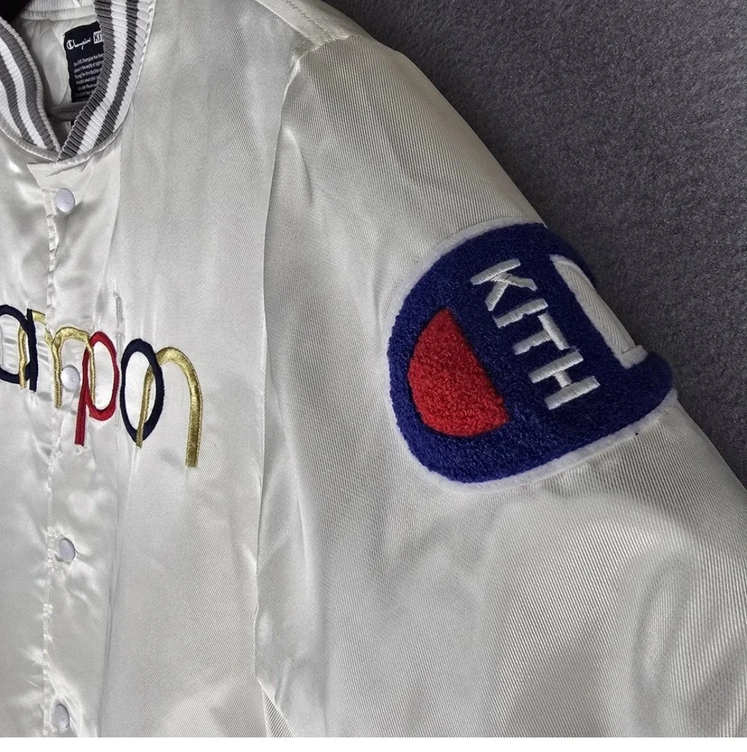 Kith x Champion Satin Varsity Jacket size medium - photo 2