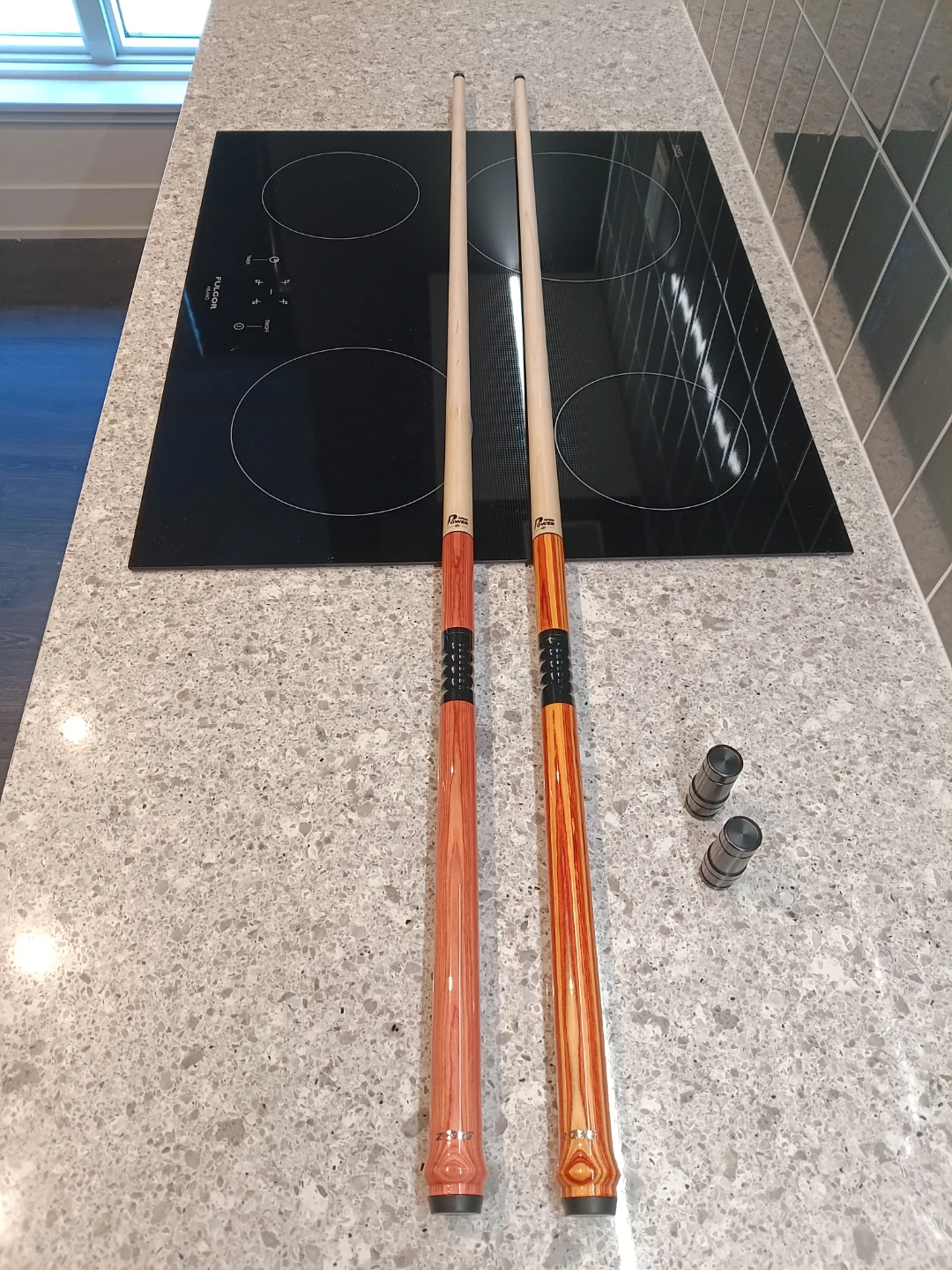 Premium Pool Jump Cue with Exotic Rare Wood Butt - photo 2