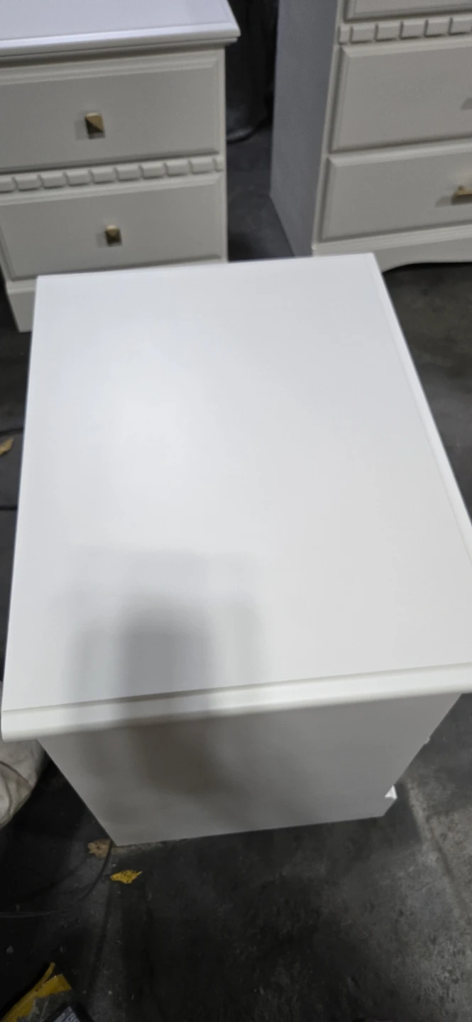 Off White 3-Piece Bedroom Dresser and Nightstand Set - photo 5