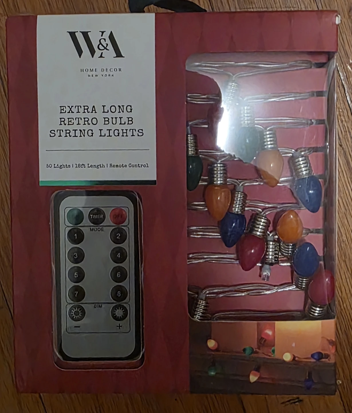 W&A Home Decor Extra Long Retro Bulb String Lights