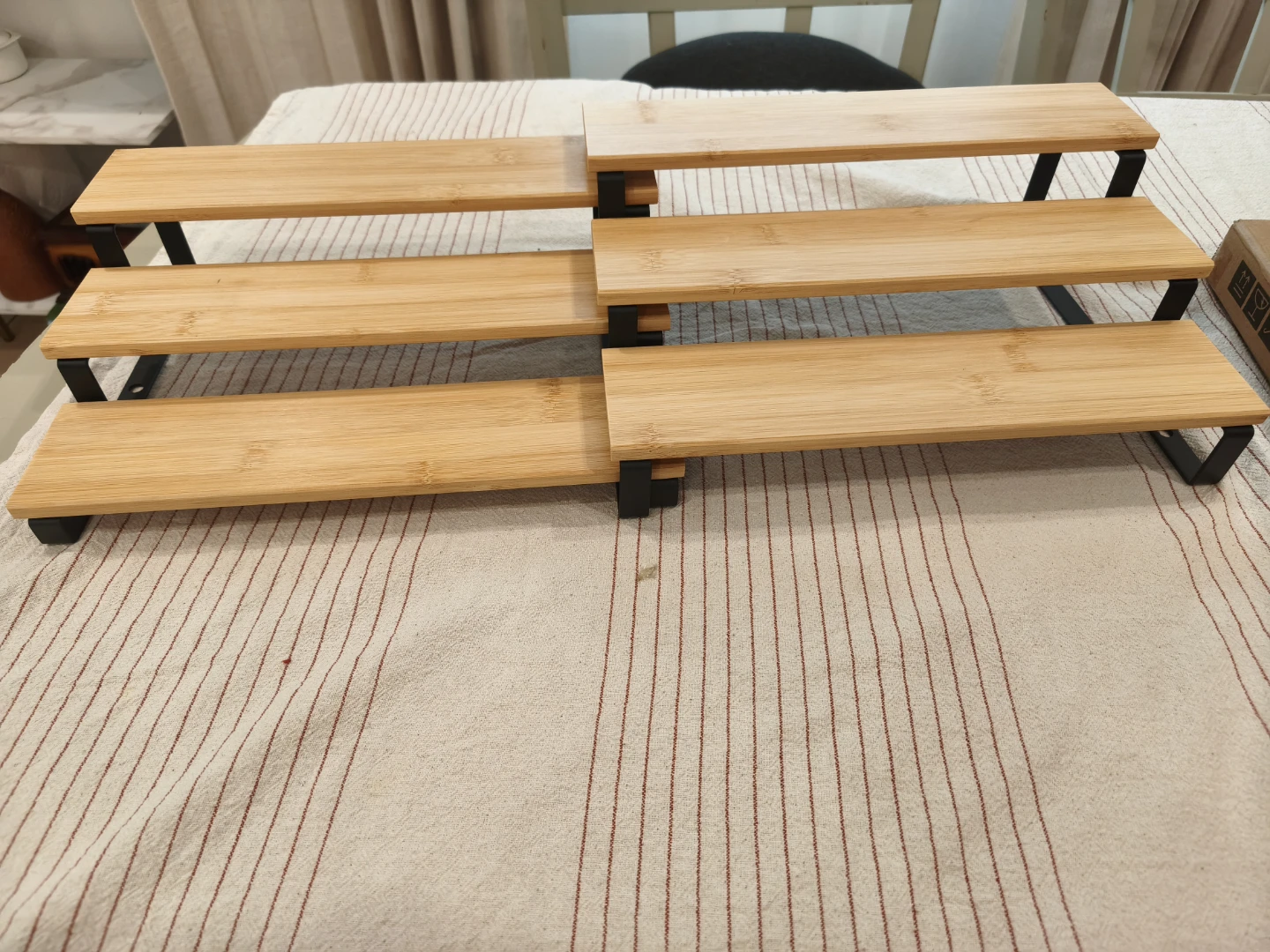 Set of 2 Expandable Bamboo Spice Racks - photo 3