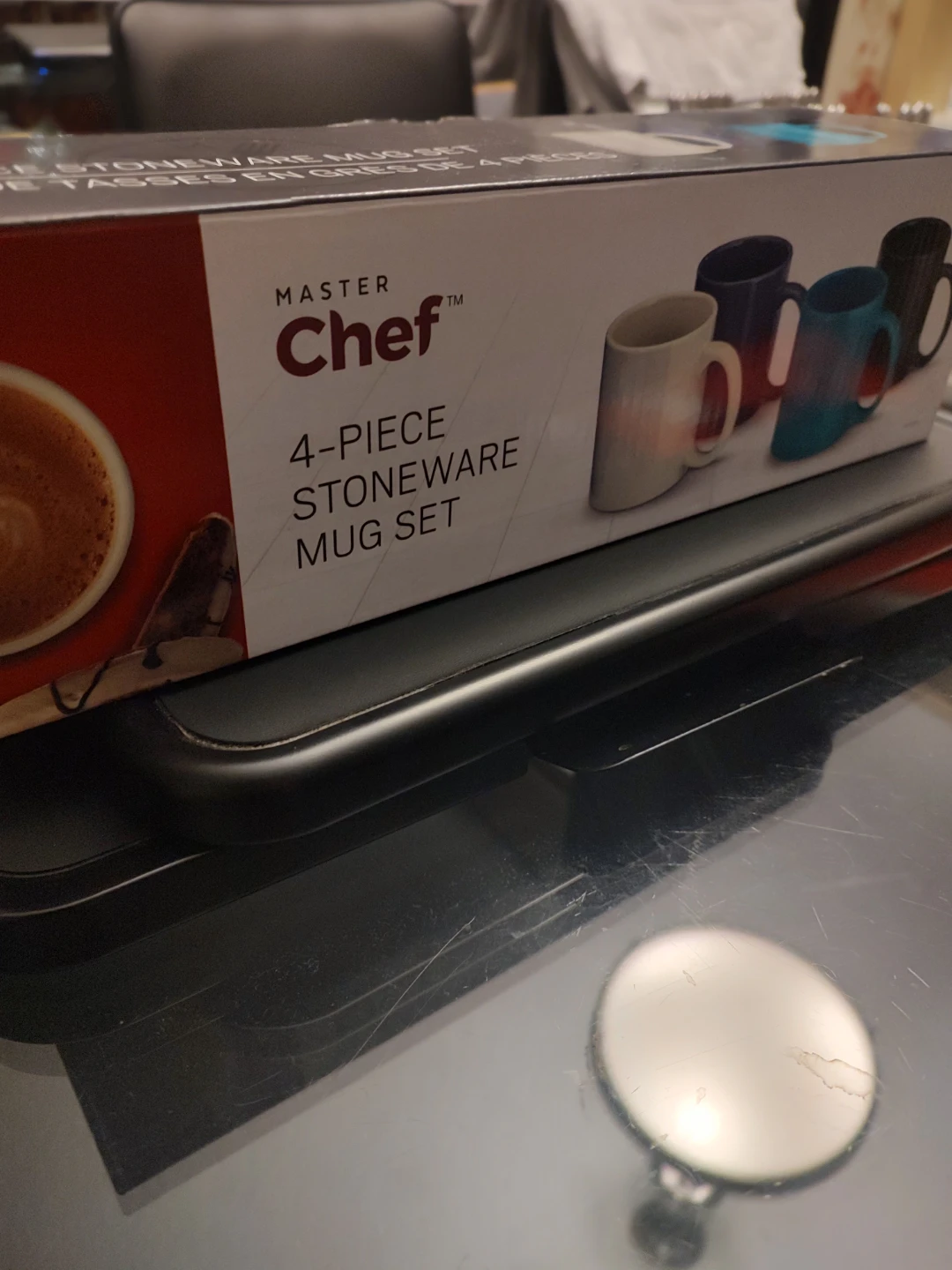 Master Chef 4-Piece Stoneware Mug Set