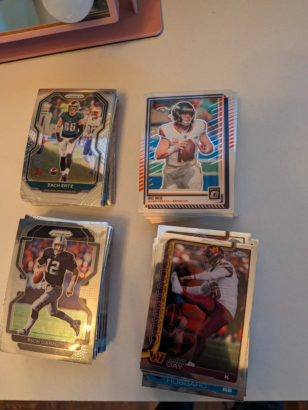 Assorted NFL Football Trading Card Lots
