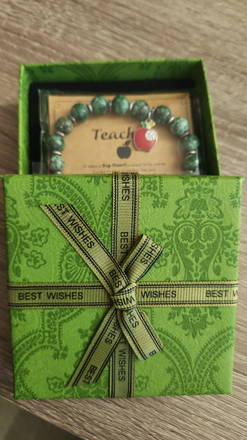 Teacher Appreciation Apple Charm Bracelet - photo 2