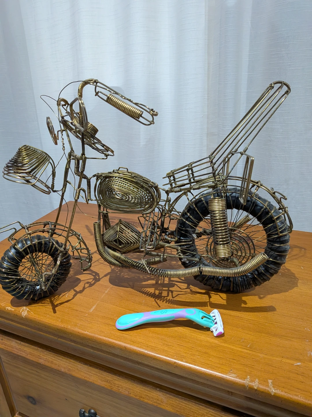 Handcrafted Metal Wire Harley DavidsonMotorcycle Model