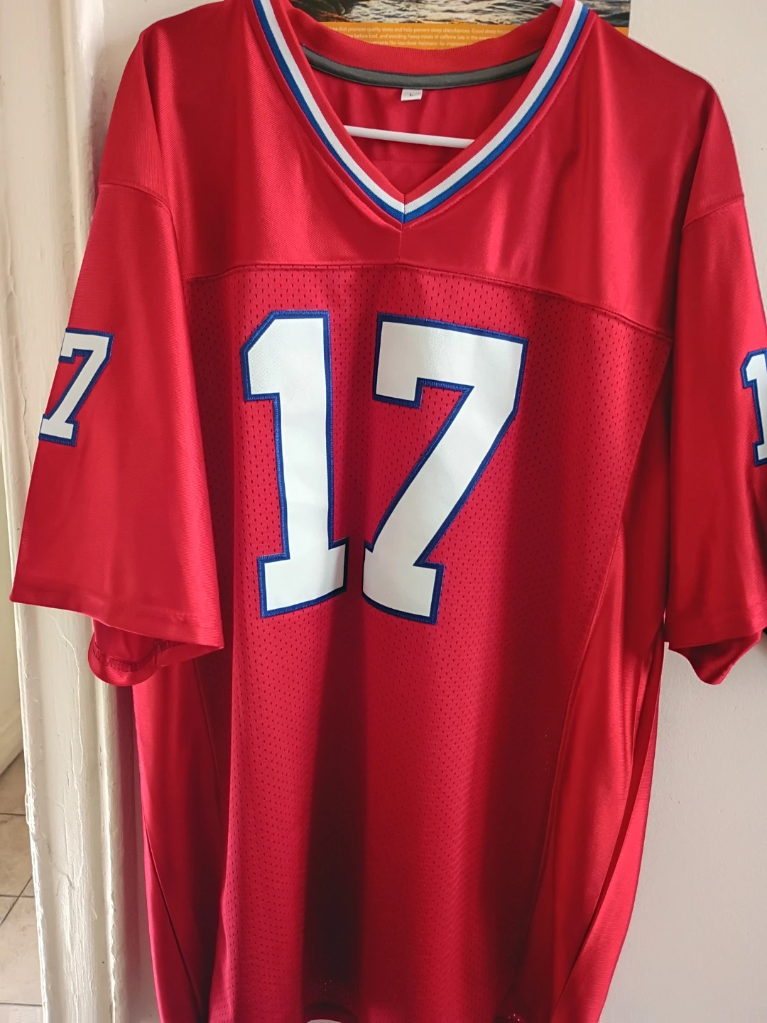 Josh Allen Buffalo Bills Jersey Red mens size L - photo 2