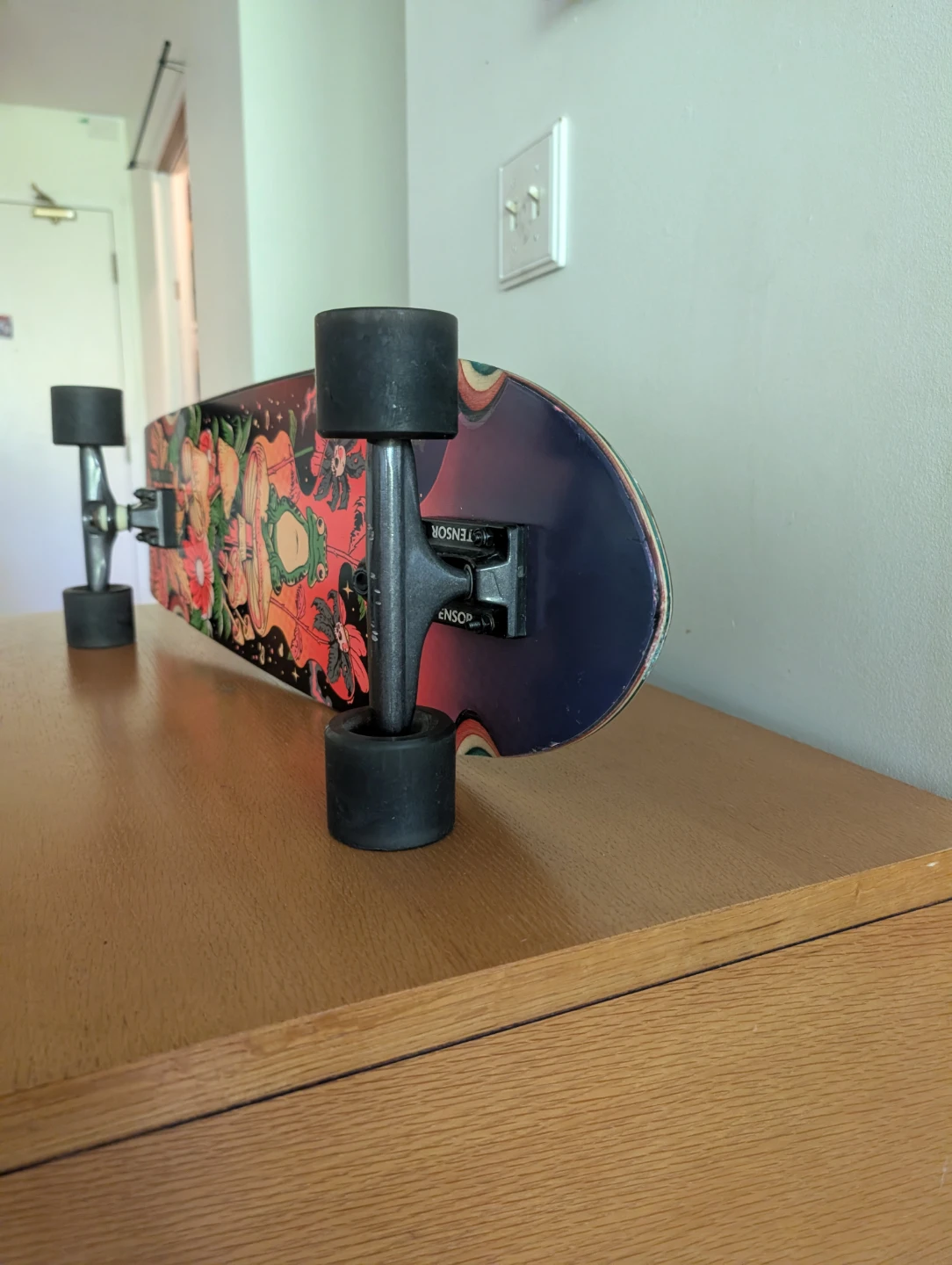 Globe Cruiser Skateboard with Mushroom Art - photo 2