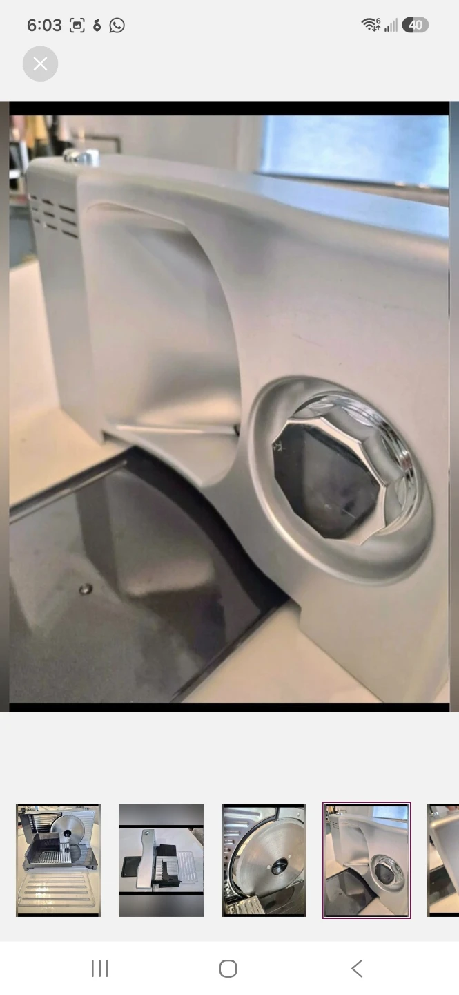 Electric Food Slicer stainless steel Food Deli Slicer - photo 4
