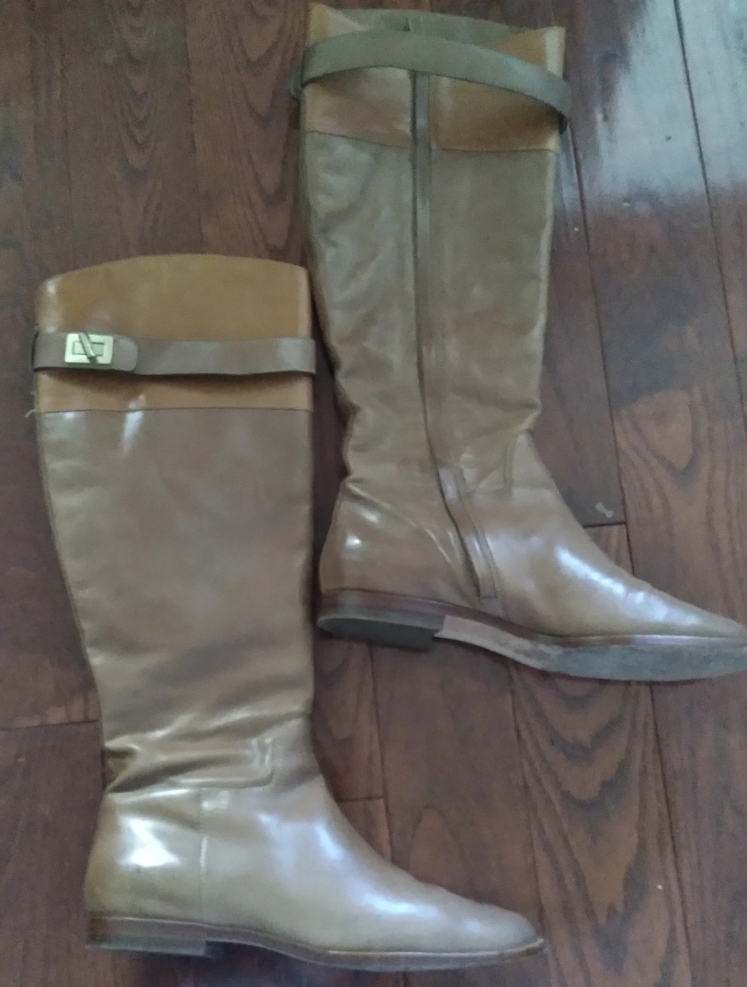 Nike/ Cole HannTan Leather Knee-High Boots - photo 5