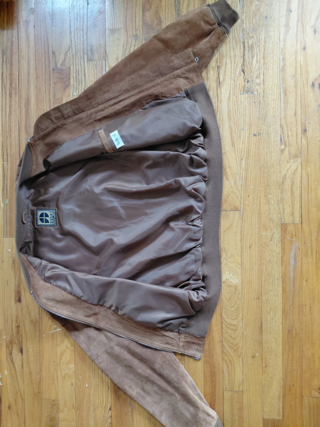 Essebi Leather Bomber Jacket