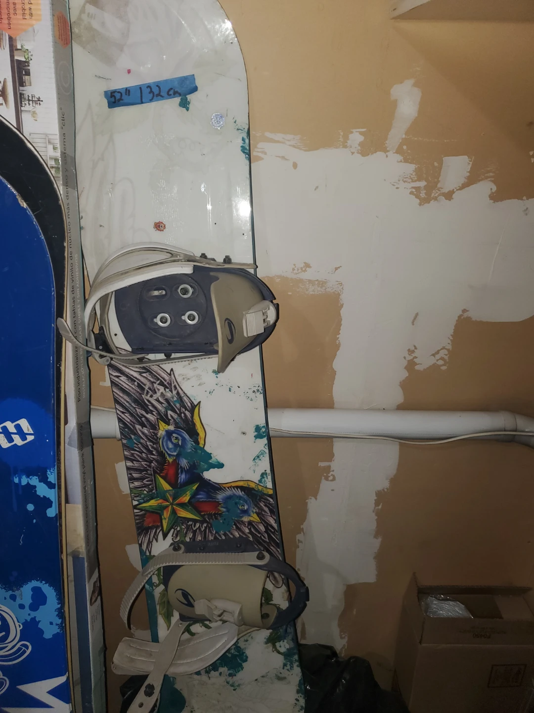 Snowboard with bindings 132cm