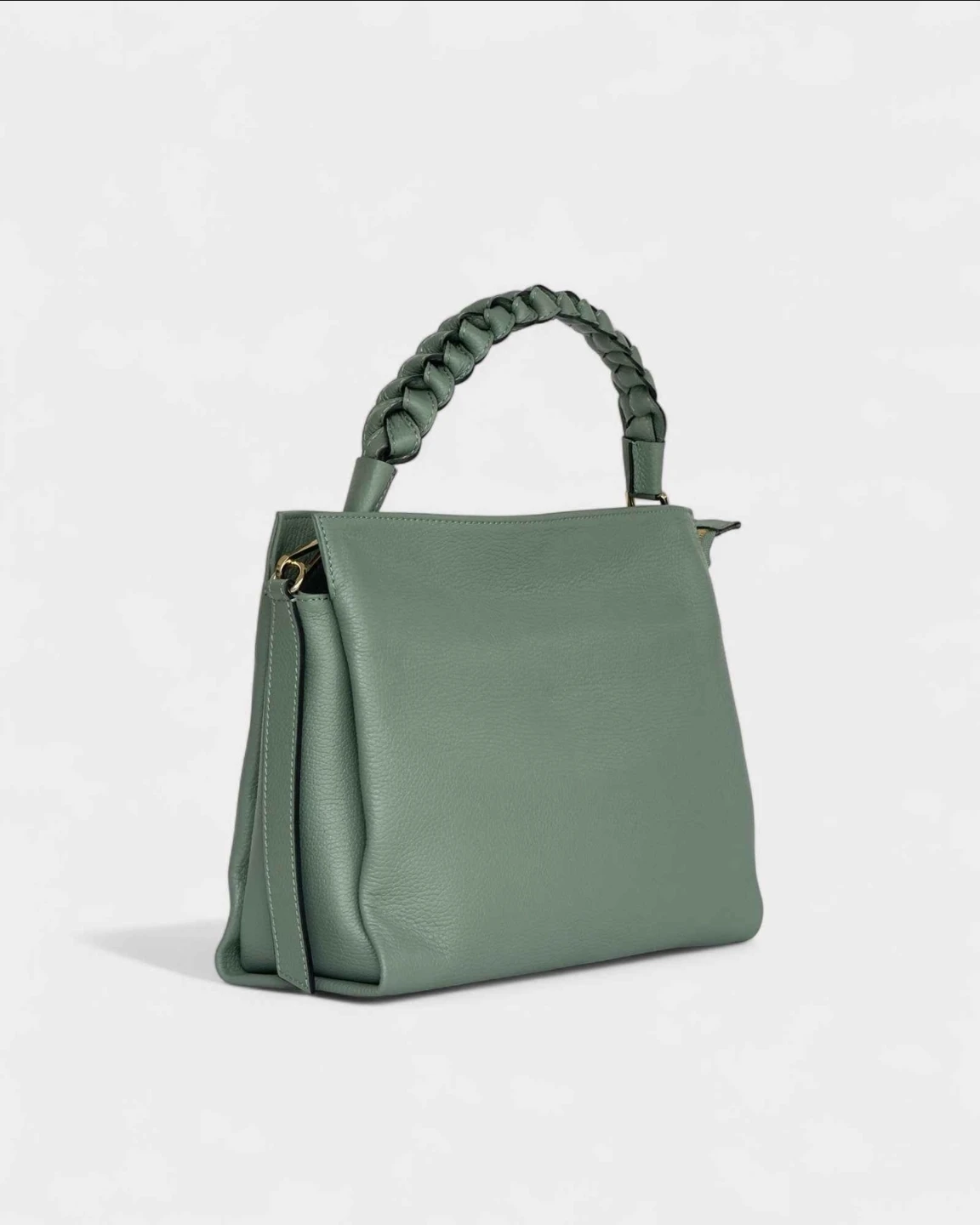 Mint Green Italian Leather Handbag - photo 5