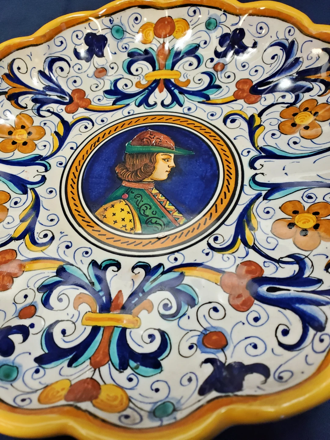 Vintage Italian Decorative Wall Plate ARS Deruta - photo 3
