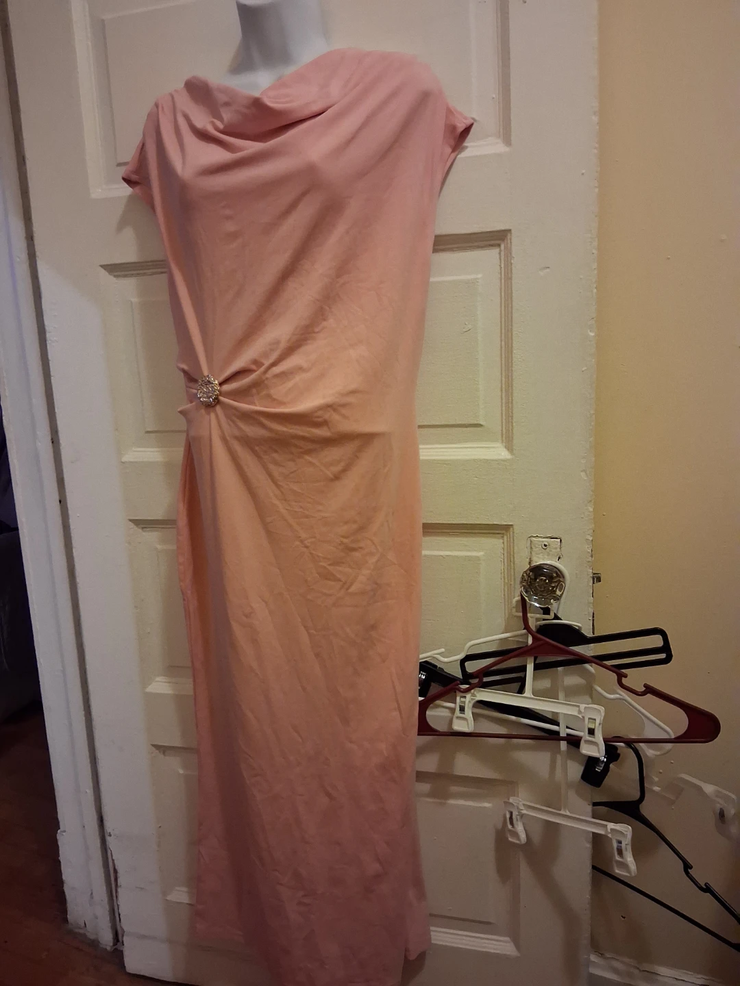 Zesica Pink Midi Dress Size Large