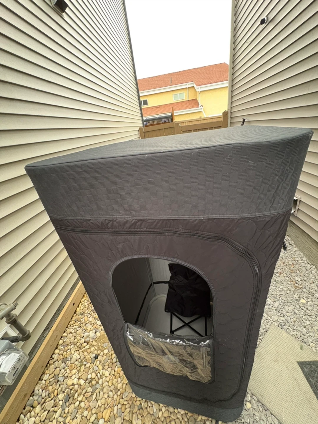 Black Portable Sauna Tent with Chair - photo 3