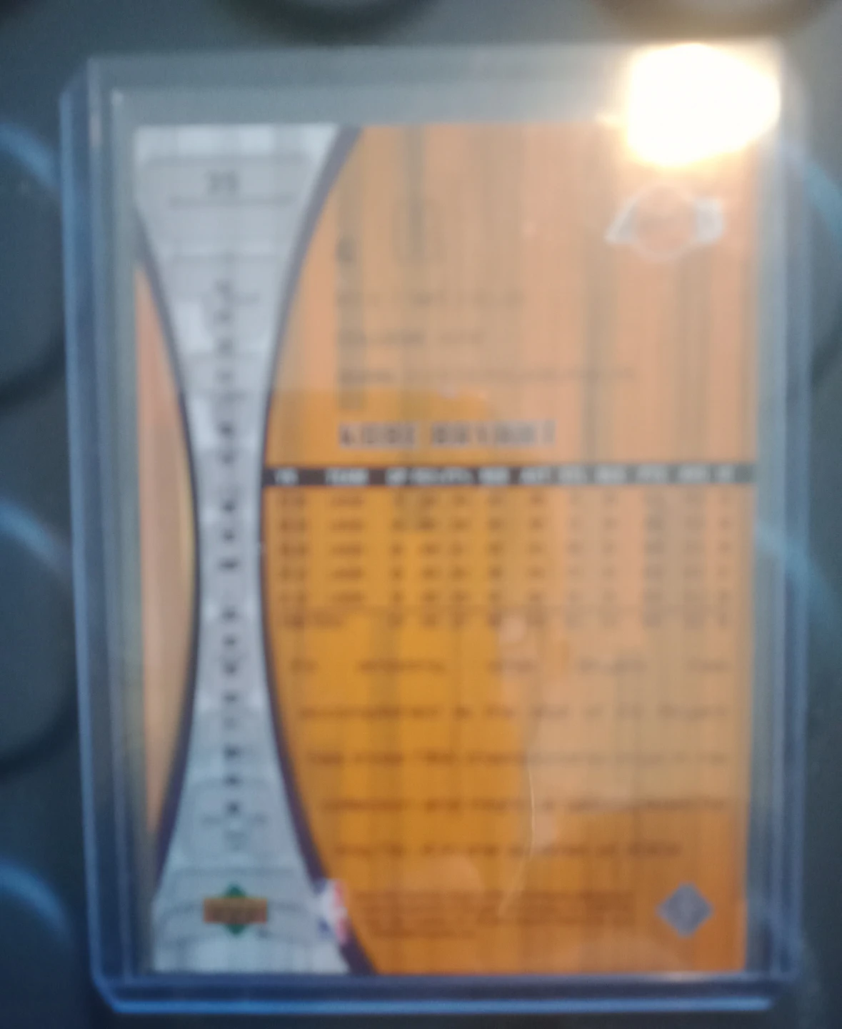 Kobe Bryant Upper Deck Basketball Trading Card - photo 2