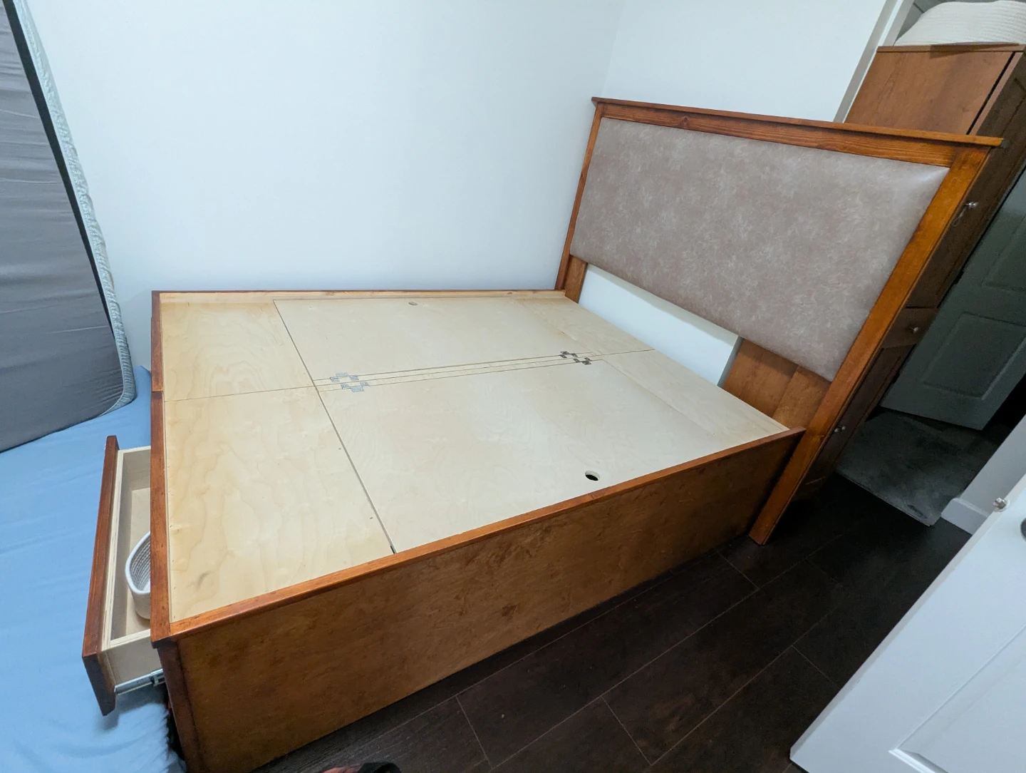 Wooden Storage Bed Frame - photo 2