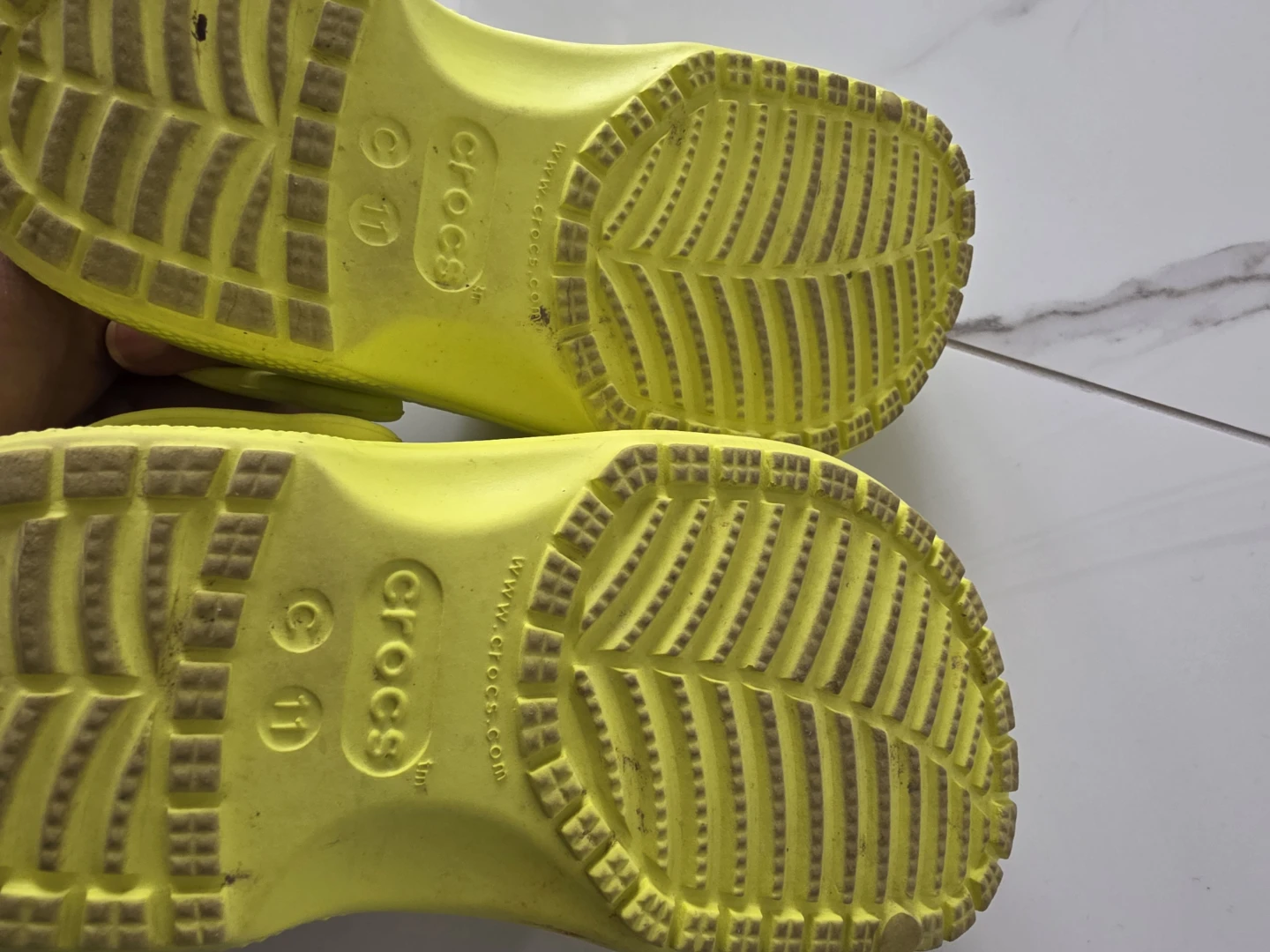 Neon Yellow Crocs Size 11 - photo 3