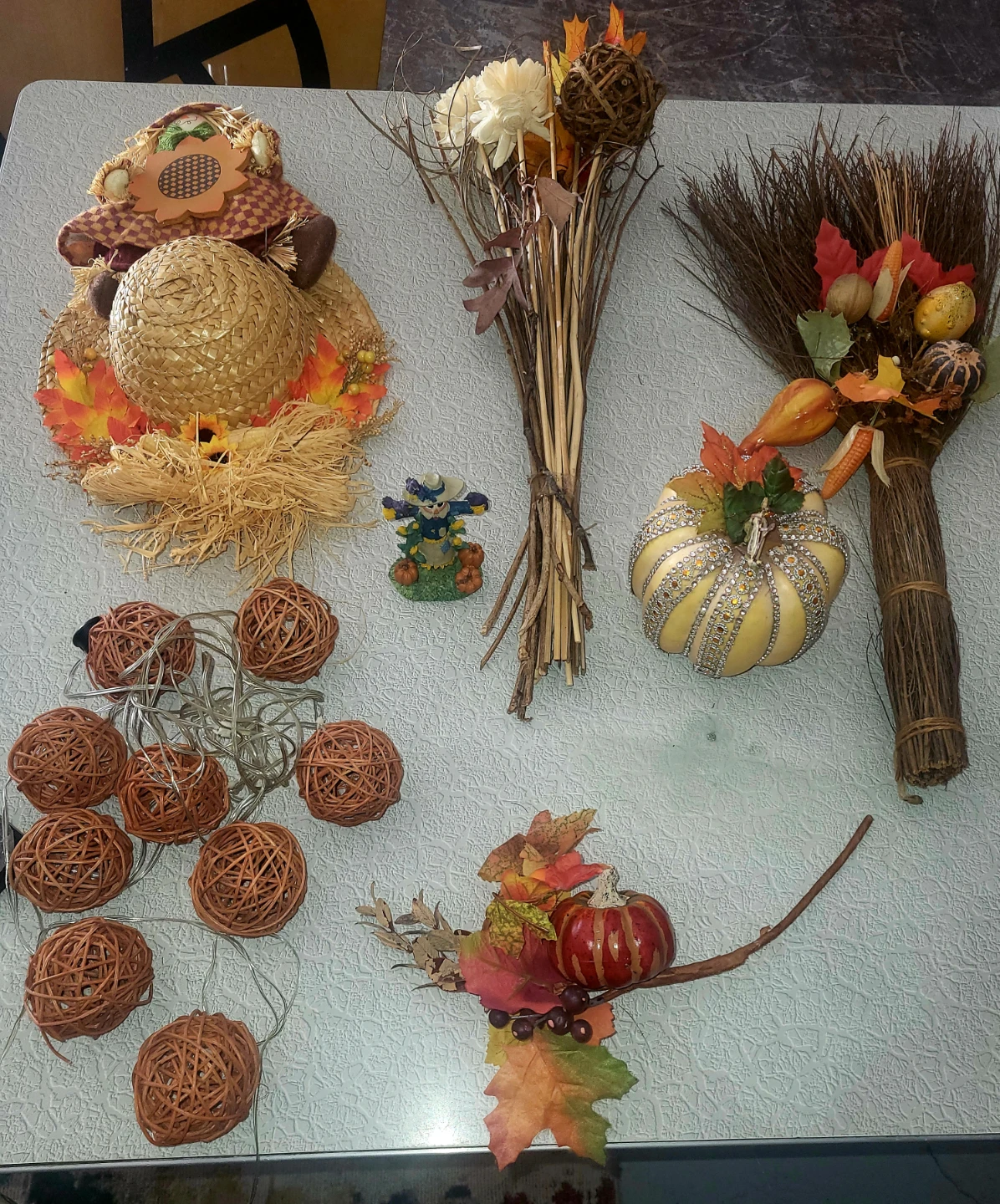 Assorted Autumn Harvest Seasonal Decor Set