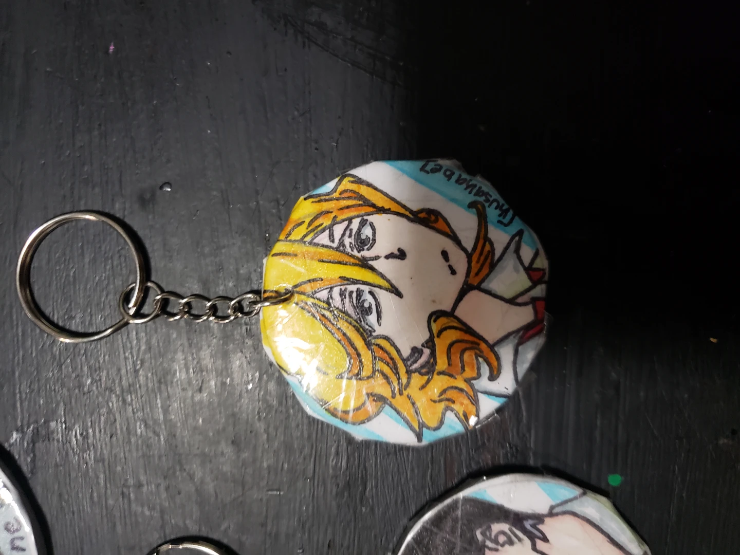 Set of 7 handmade anime character keychains - photo 2