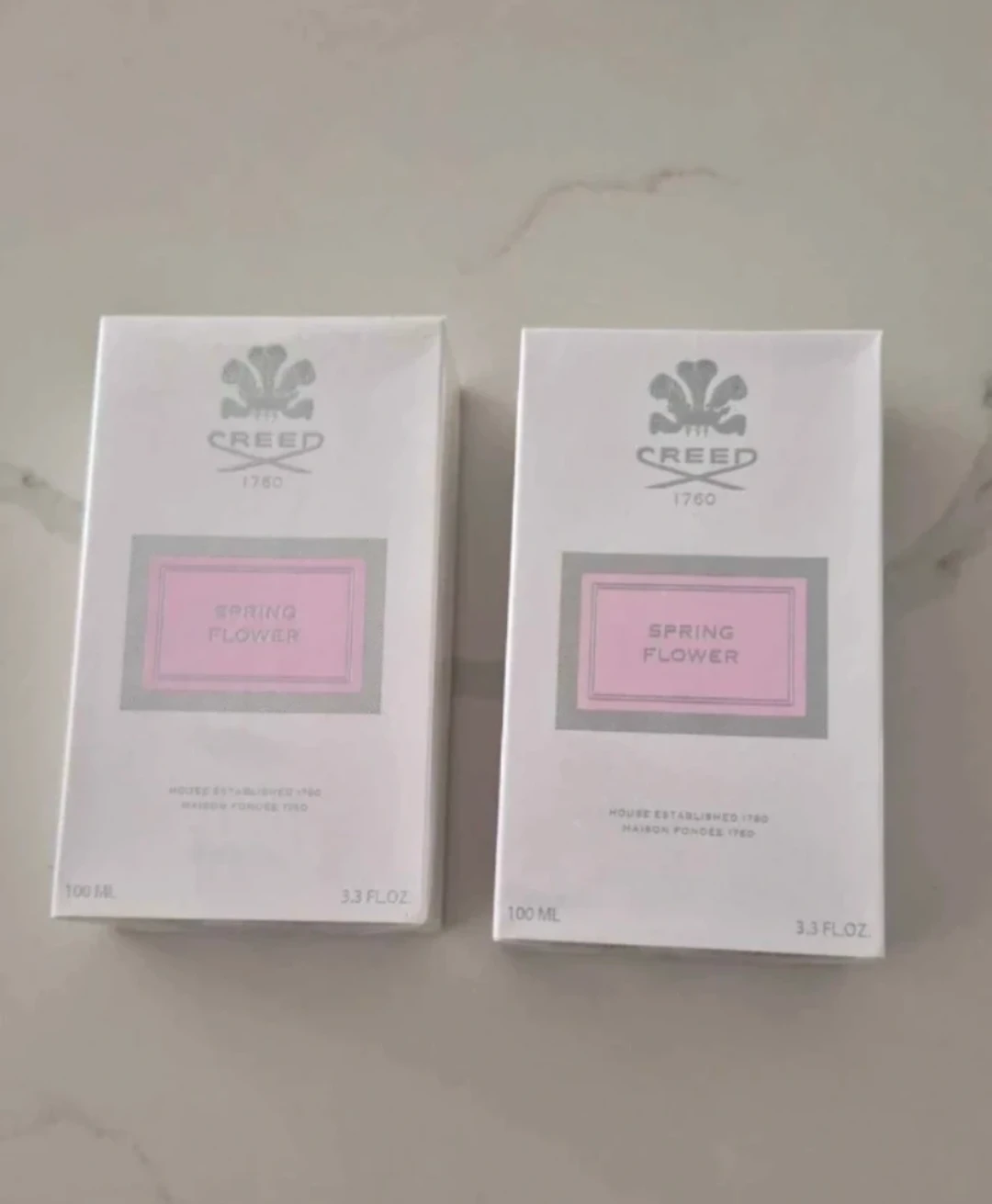 Two Creed Spring Flower Eau de Parfum 100ml Bottles