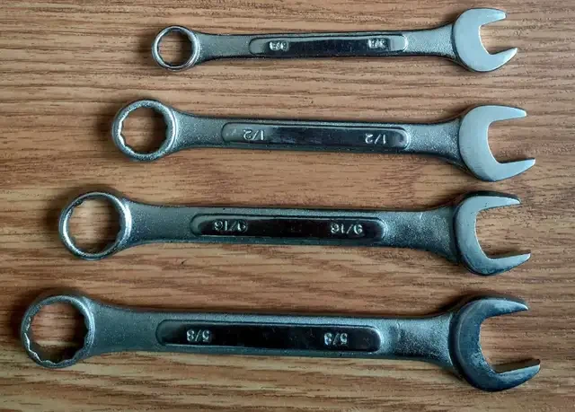 3/8" to 5/8" Imperial Wrenches