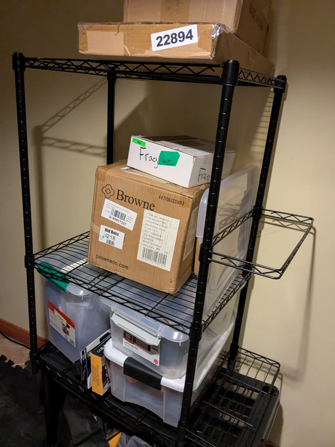 Black Workout Equipment Storage Rack - photo 3