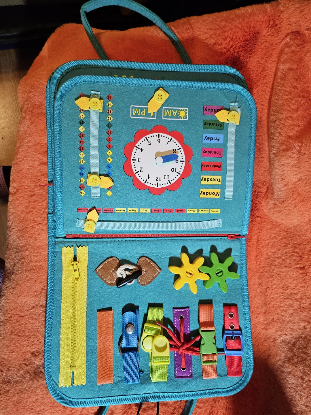 Educational Felt Busy Board for Kids - photo 4