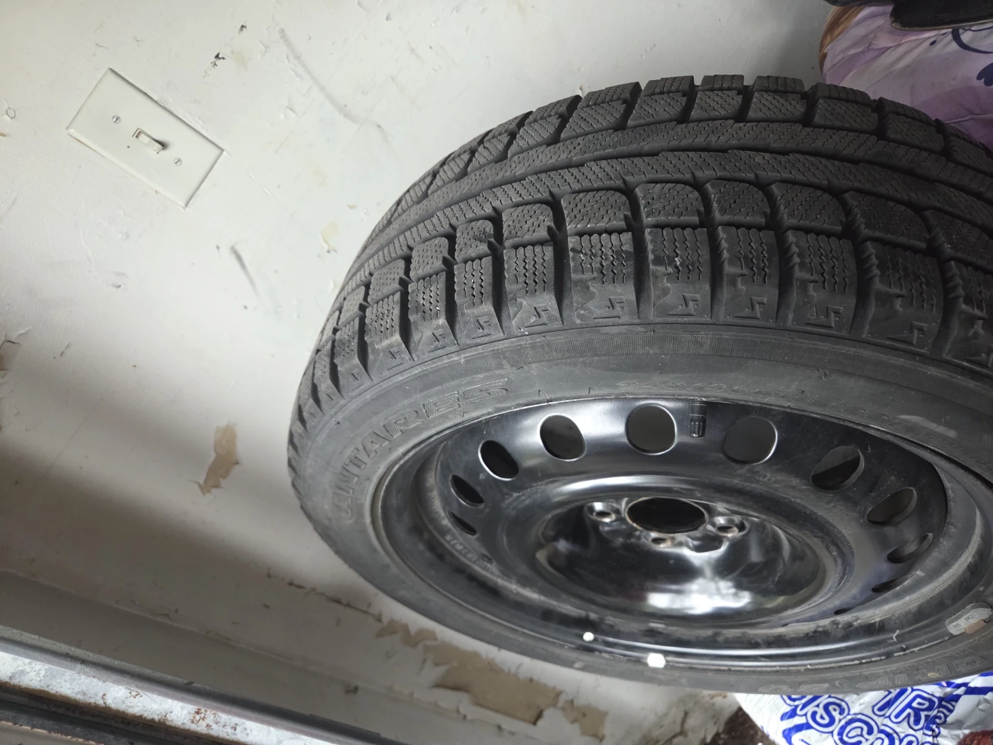 Antares Grip 20 Winter Tire on Steel Rim