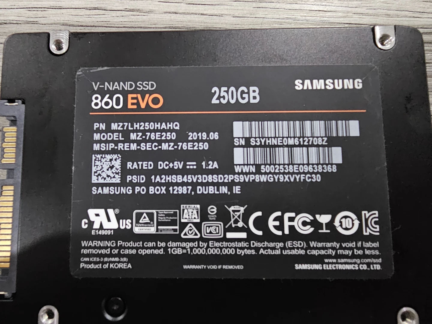 Samsung 860 EVO 250GB SSD - photo 2