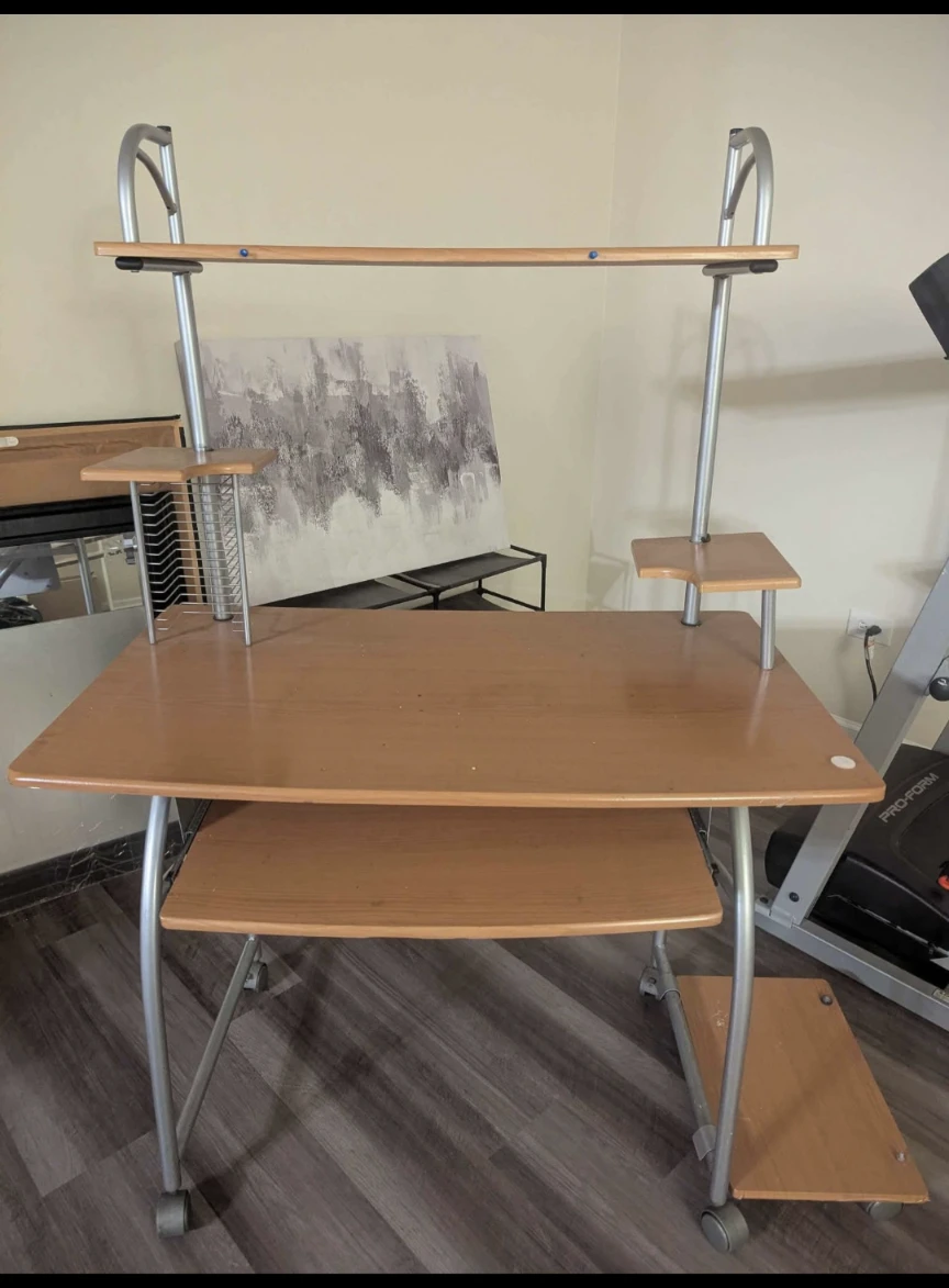 Computer Desk with Shelving