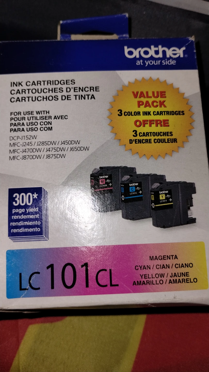 Brother LC101CL Color Ink Cartridge Value Pack