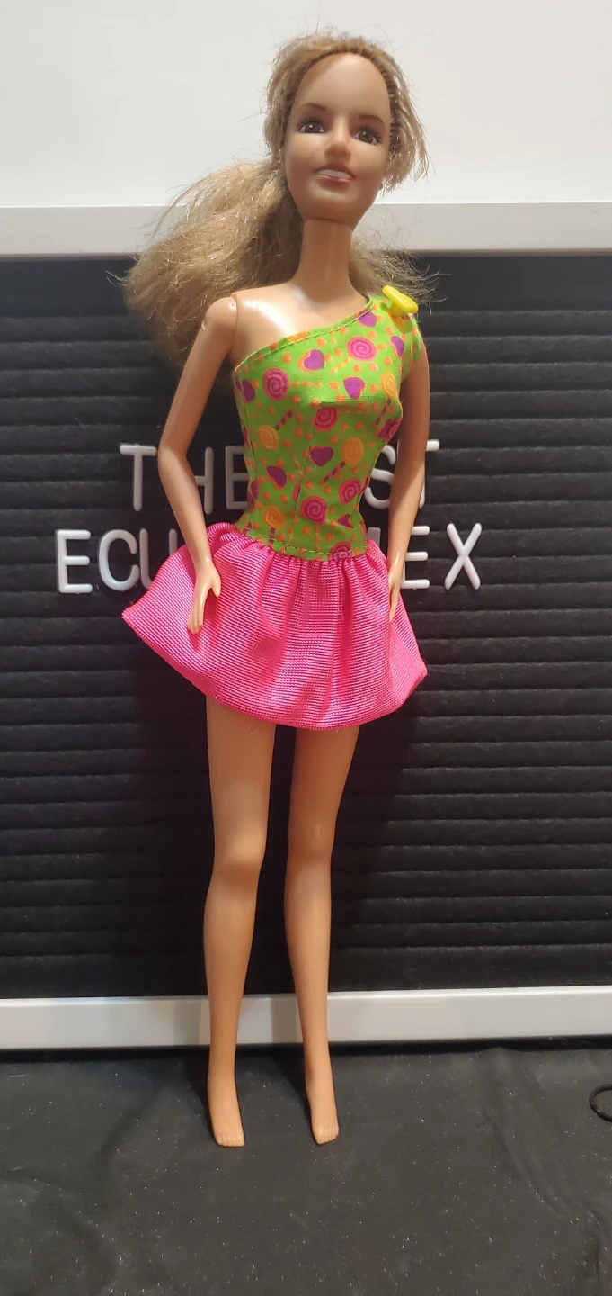 1999 Barbie Doll with Candy Print Top