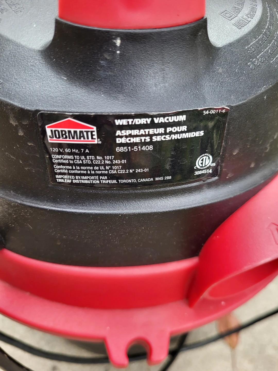 Small Jobmate Wet/Dry Vacuum - photo 2