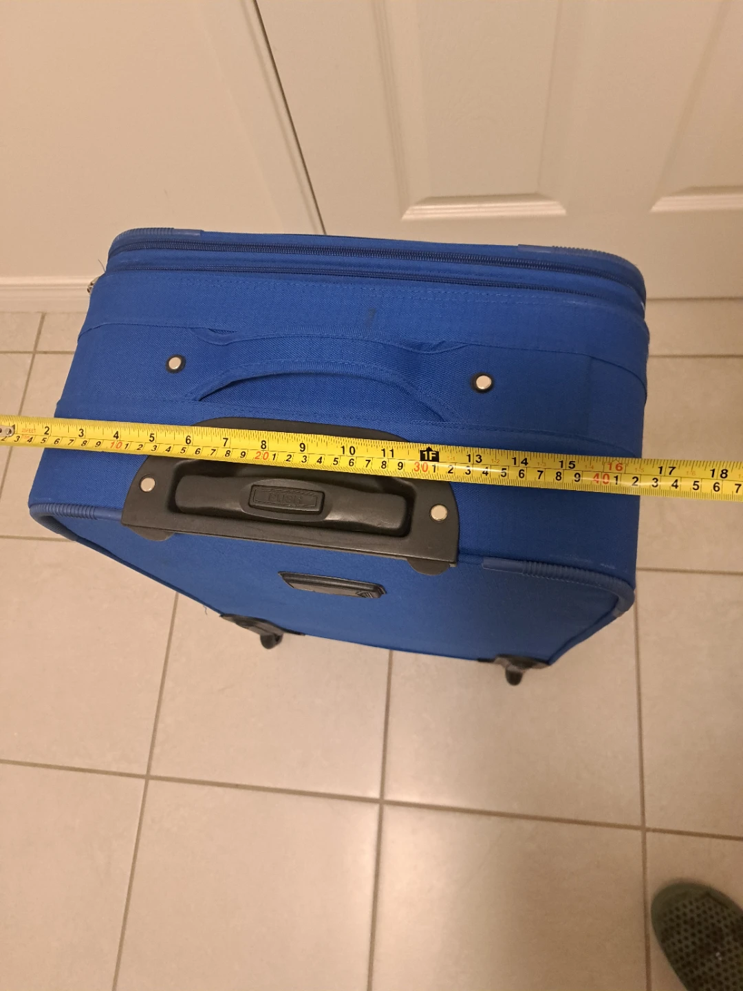 Blue rolling suitcase - photo 2