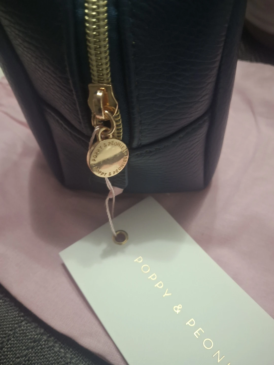 Poppy & Peonies Navy Cosmetic Case - photo 2