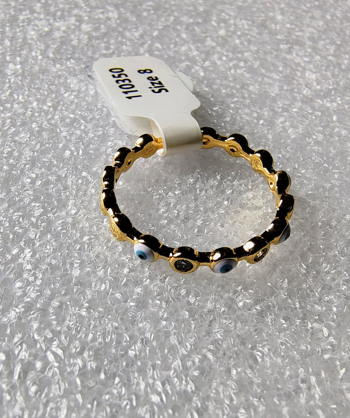 Gold filled Evil Eyes  Ring size 8 - photo 2