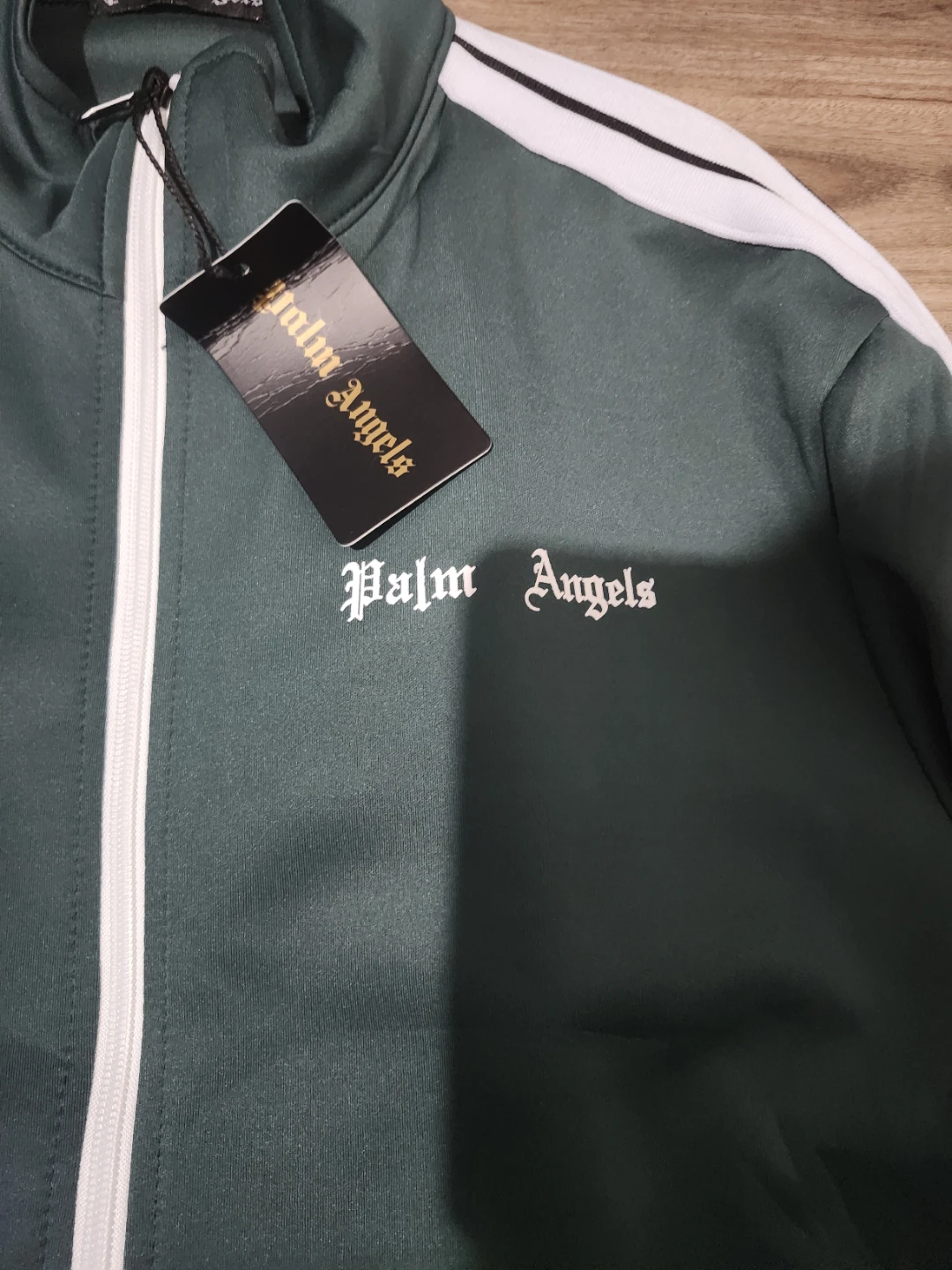 Palm Angels Track Jacket Green - photo 2