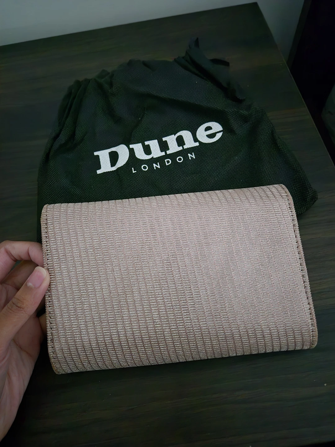 Dune London Embellished Clutch Rose Gold - photo 2