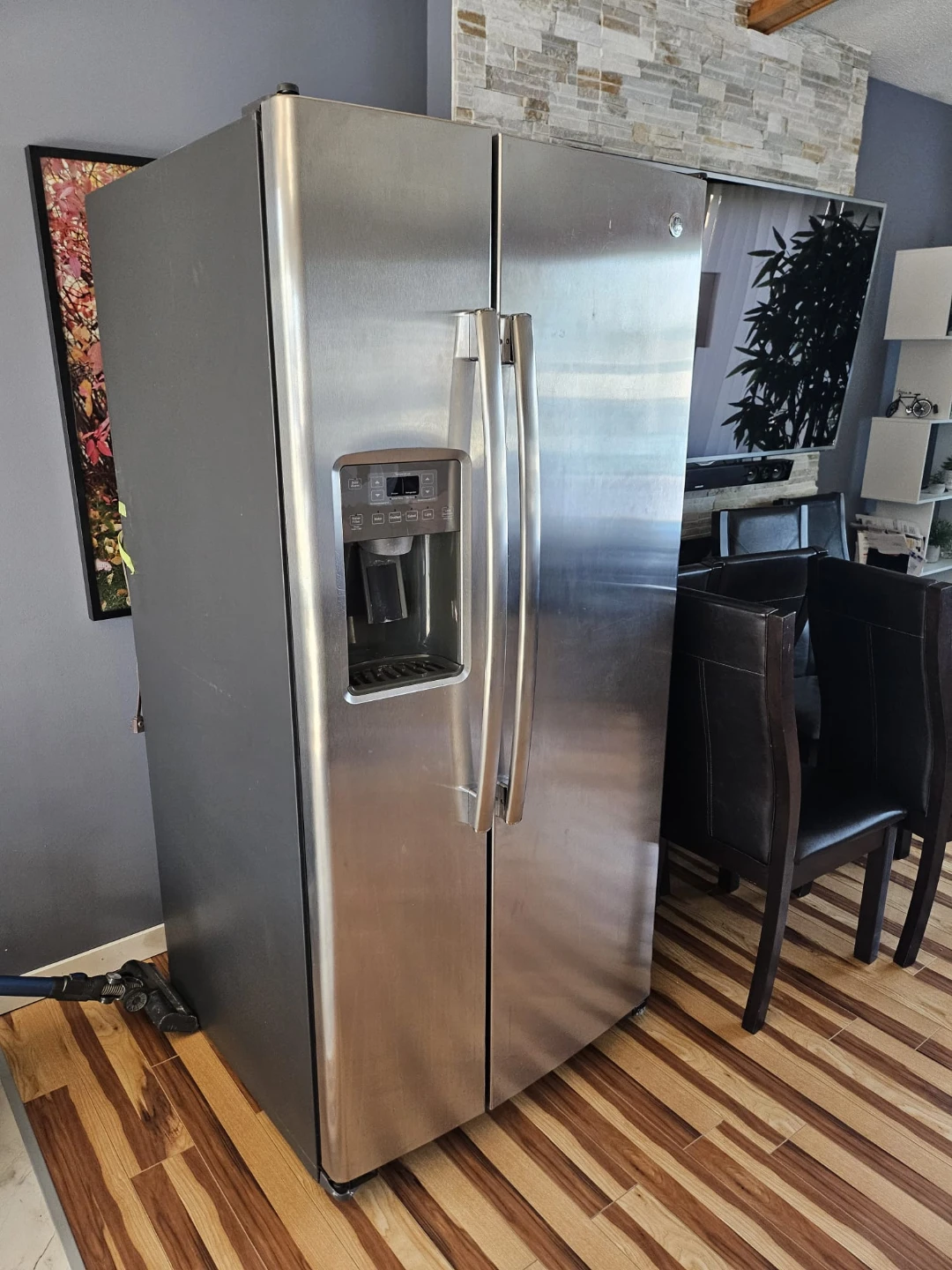 GE Profile Stainless Steel Side-by-Side Refrigerator