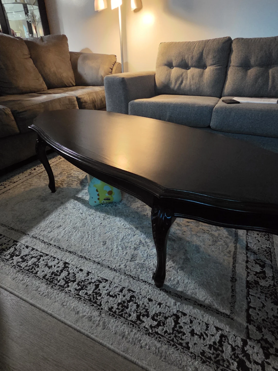 Vintage Style Black Coffee Table