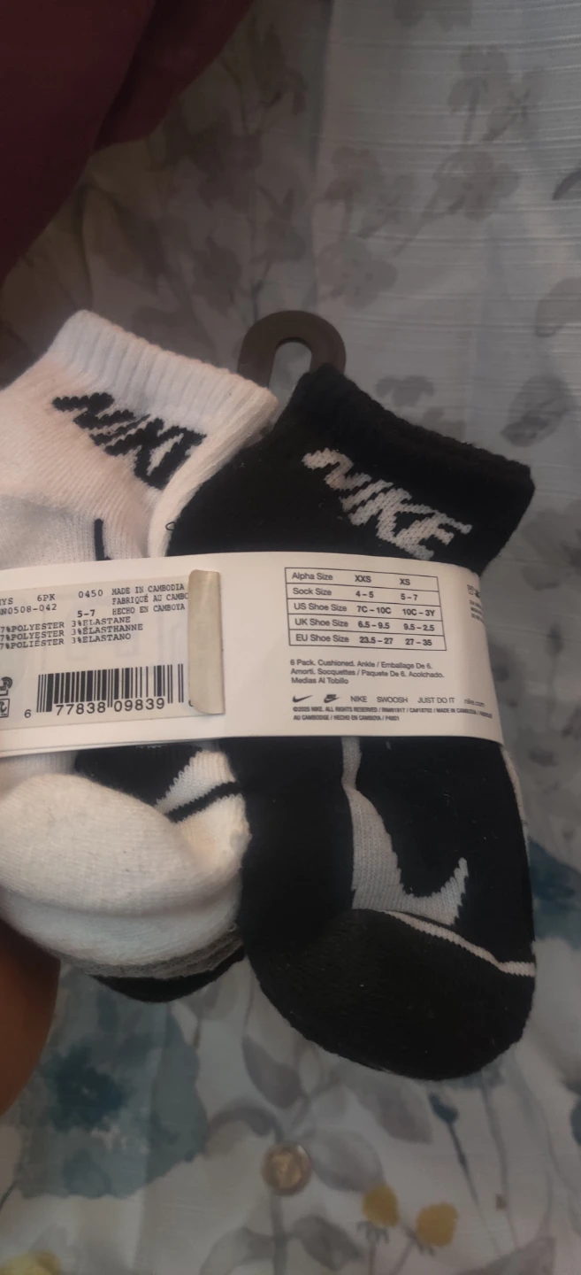 Nike Youth Cushioned Ankle Socks - 6 Pair Pack - photo 2