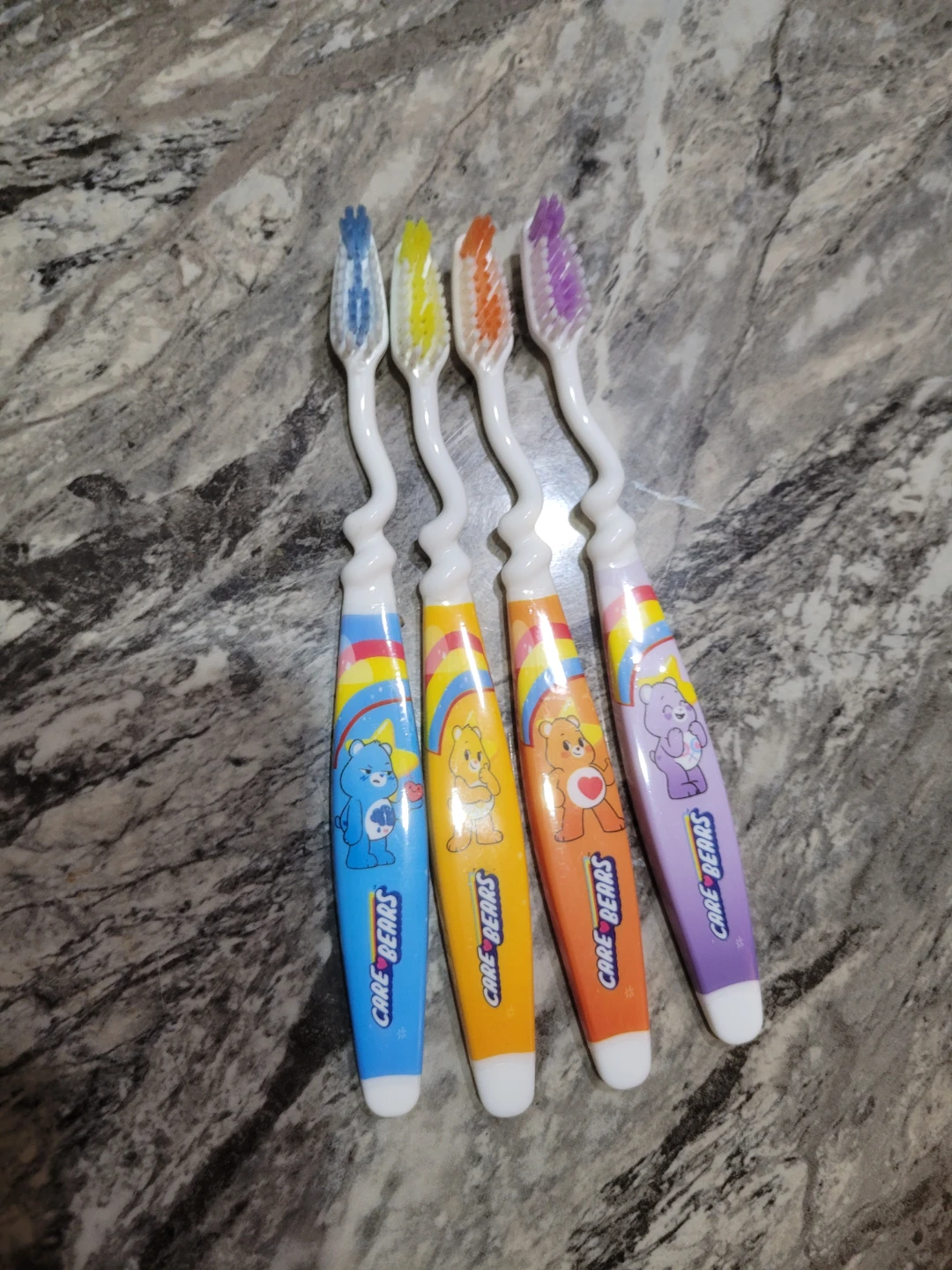 Set of 4 Care Bears Toothbrushes