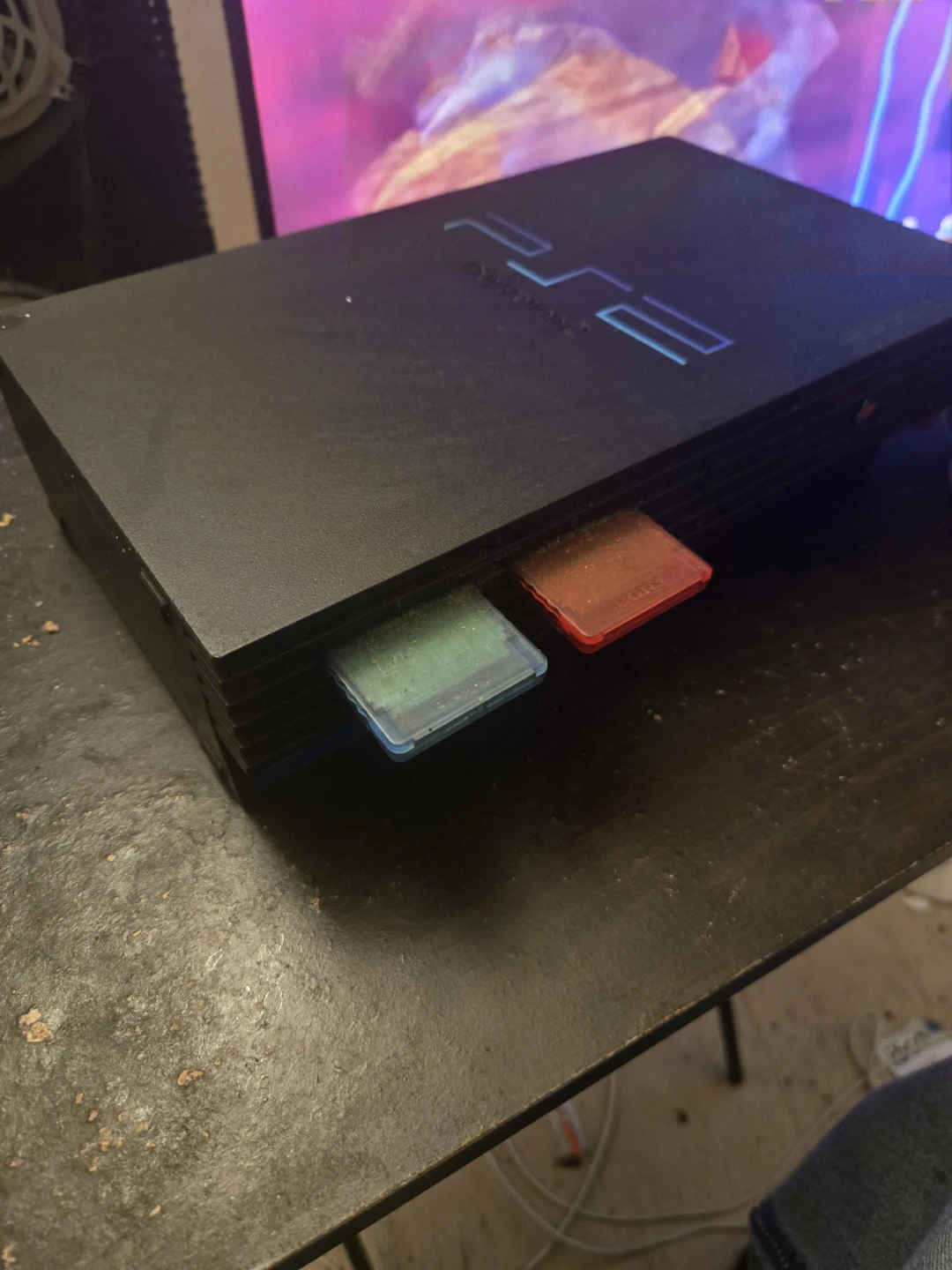Sony PlayStation 2 Console with Two Memory Cards