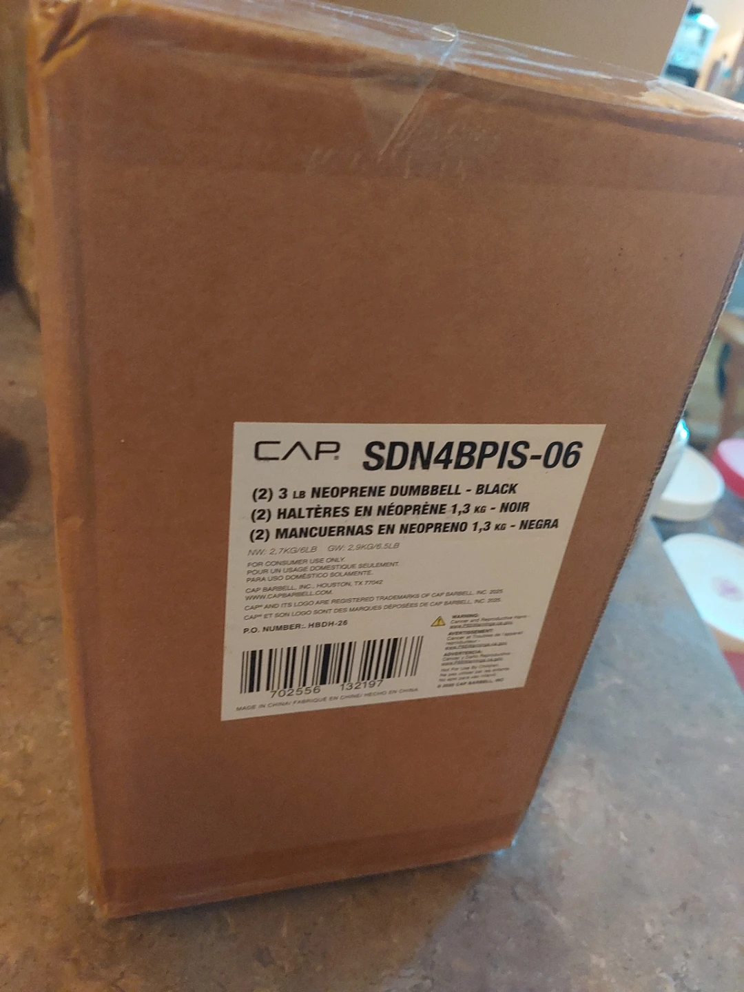 Pair of 3lb Hex Dumbbells New in box - photo 2