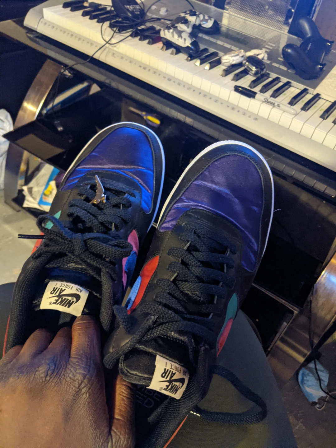 Nike Air Force 1 Multi-Colour Sneakers - photo 3